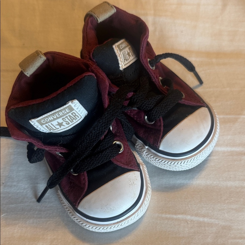 Converse Kids Maroon High-Top Sneakers